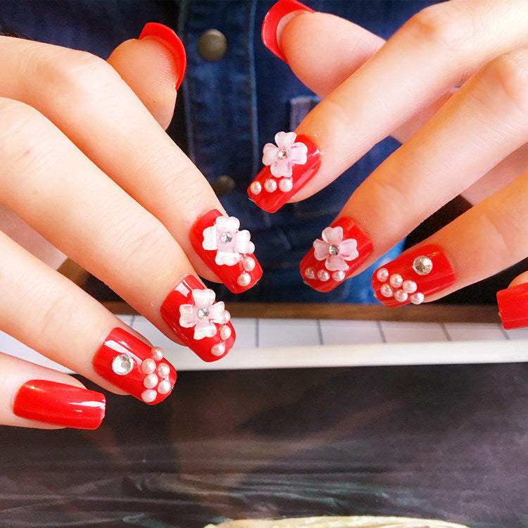 Blumenschmuck Press-On Nail Set