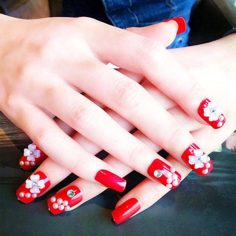 Blumenschmuck Press-On Nail Set
