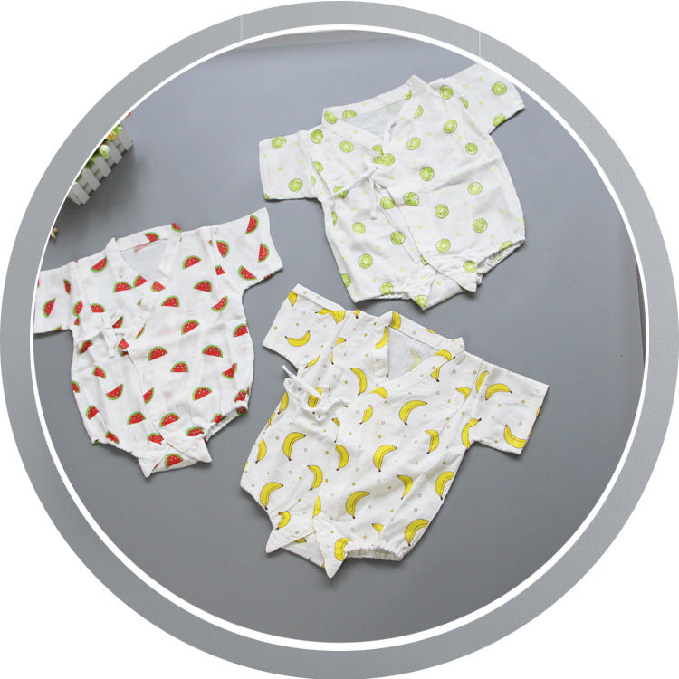 Süßes Wassermelonen-Print Baby-Strampler Karnz