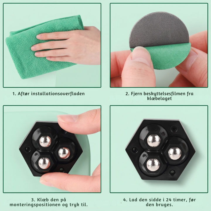TriGlide 360° Möbelrollen mit Kugellagern | Karnz