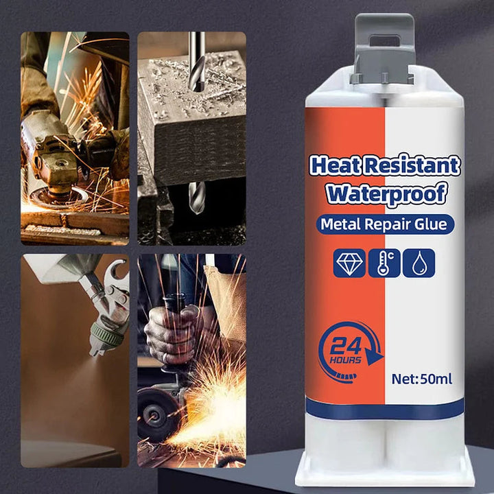 Hitzebeständiger, wasserfester Metallreparaturkleber