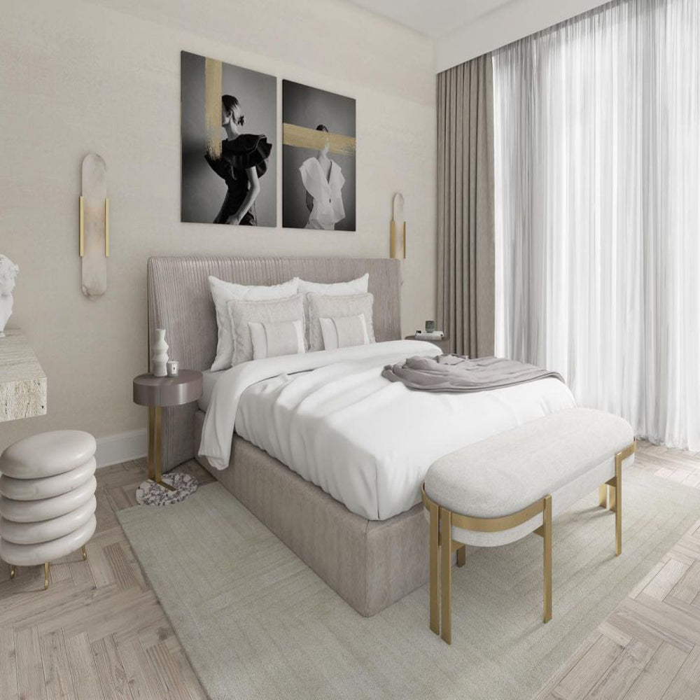 Moderne Marmor Nachttisch Wandleuchte - Elegante Wandarmatur | Karnz