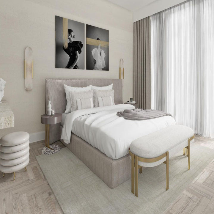Moderne Marmor Nachttisch Wandleuchte - Elegante Wandarmatur | Karnz