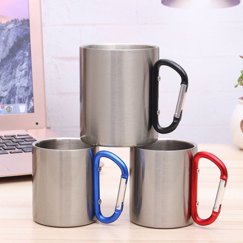 Herren Multifunktionale Edelstahl Camping-Tasse Karnz