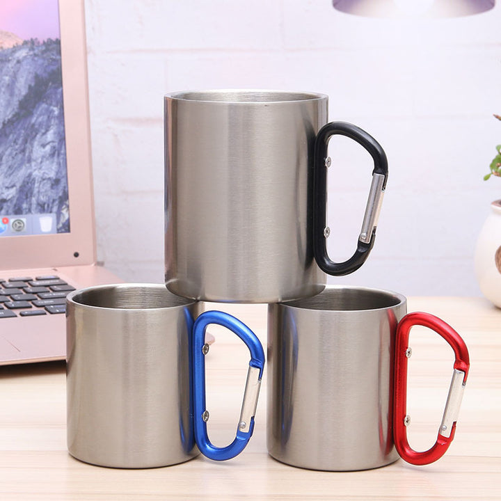 Herren Multifunktionale Edelstahl Camping-Tasse Karnz