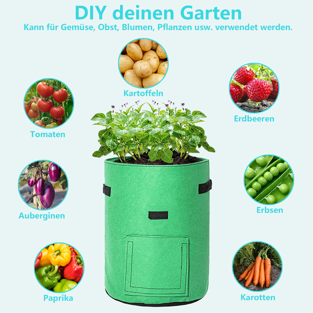 Pflanzsack Pflanztasche Pflanzenbeutel 5 Stück | Karnz
