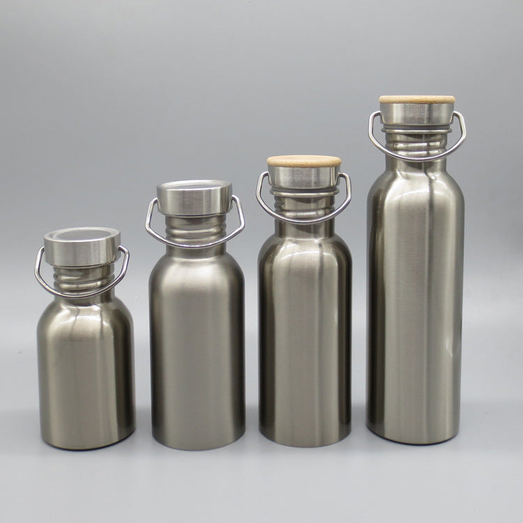 Damen Edle Thermo-Trinkflasche mit Holzverschluss Karnz