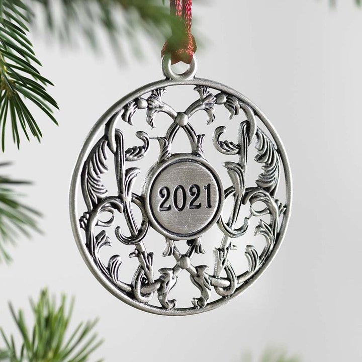 Weihnachtsdekoration aus massivem Zinn