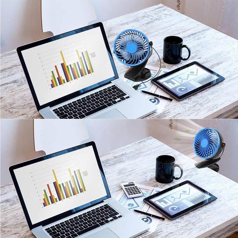 360 ° Tragbarer & Wiederaufladbarer Lithium-Ionen Ventilator | Karnz