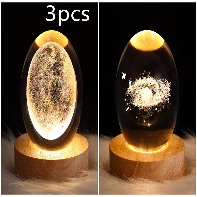 3D Galaxy Kristallkugel LED Nachtlicht | Karnz