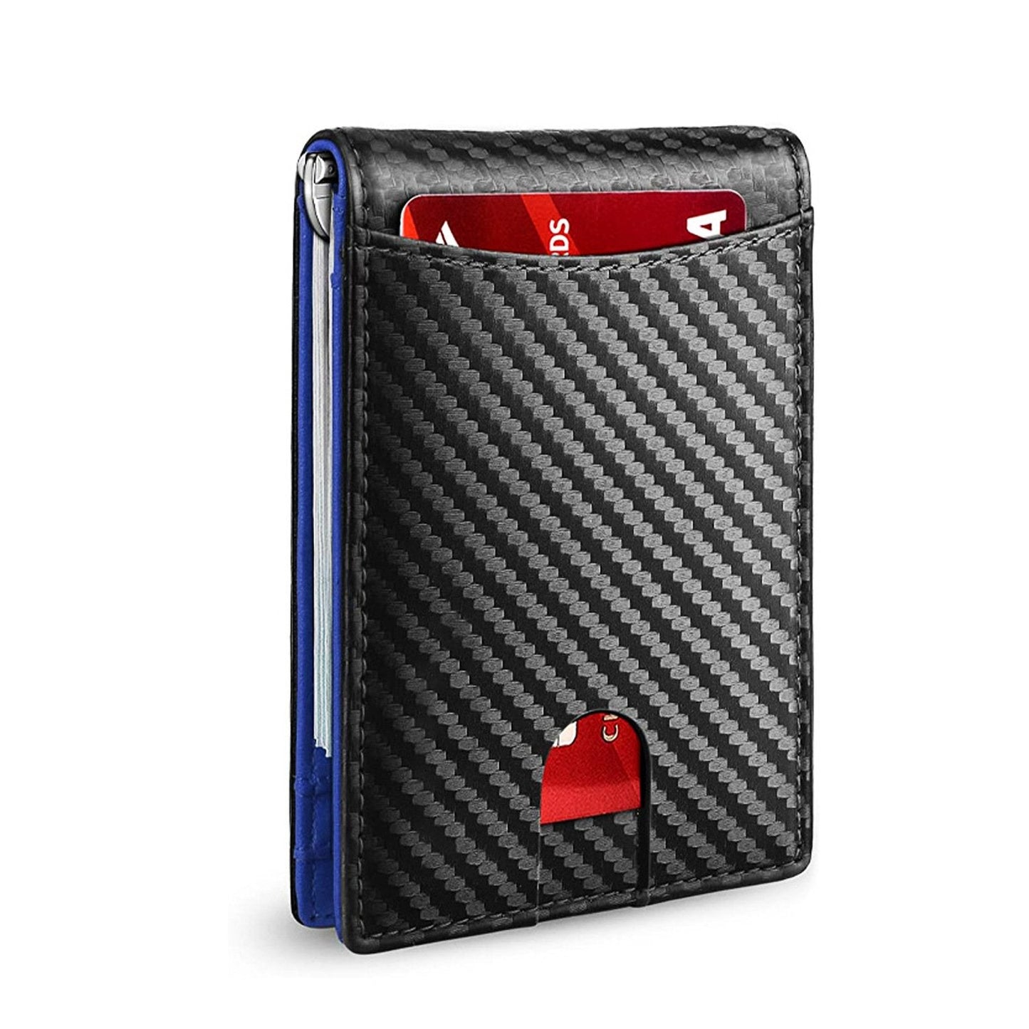 Slim RFID-Geldbörse für Herren | Kartenetui aus Leder | Schwarz
