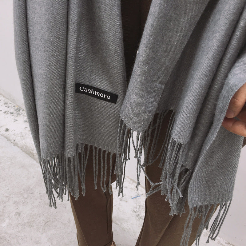 Neuer Damen Winter Schal Monochrome Auswahl Warmer Klassischer Schal