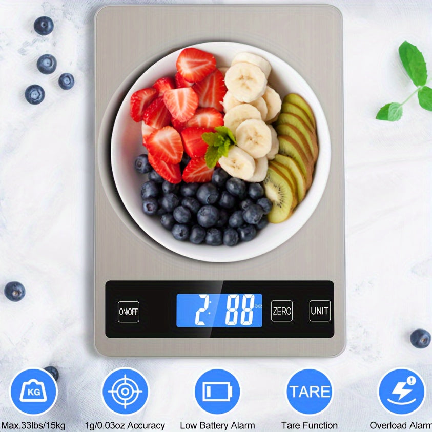 Digitale Küchenwaage 15 kg USB-aufladbar | Karnz