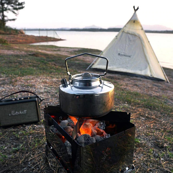 45.6oz Antarcti Edelstahl Backpacking Camping Kettle Bushcraft Gear | Karnz