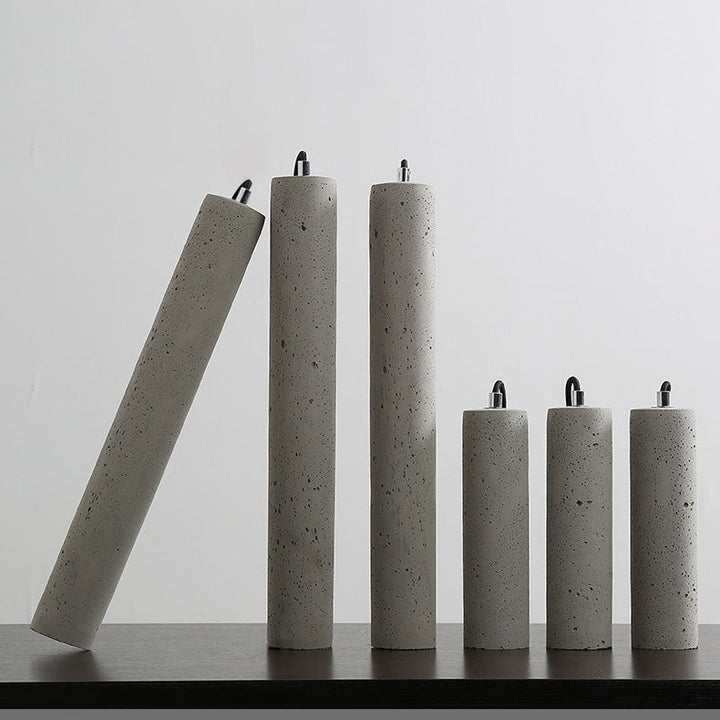 Industrielle Zylinder-Pendelleuchte aus Beton | 1-flammig | Glatte oder raue Oberfläche