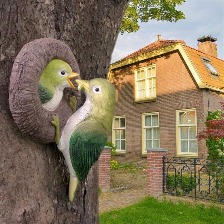 Lovebirds Baum Umarmungs Wanddekoration | Karnz