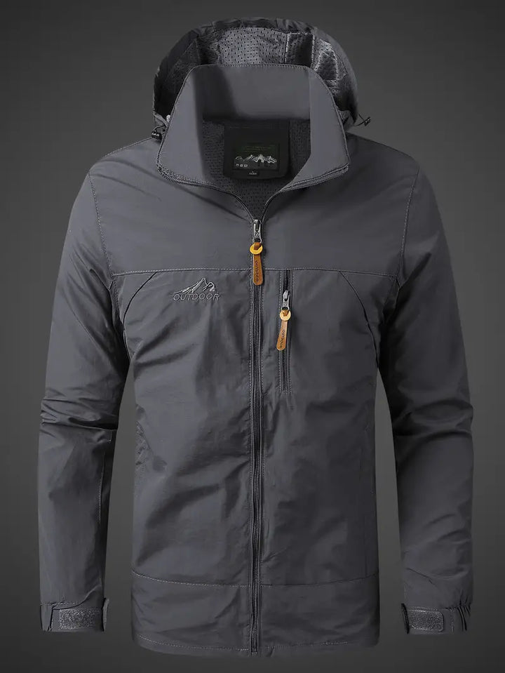 Karnz | Wasser- und Winddichte Herren Outdoor Jacke für alle Aktivitäten