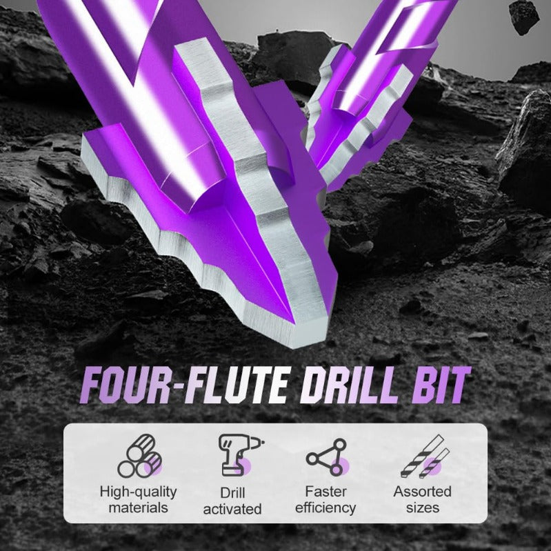 Woyuosn VioletShield Quad-Edge Bohrer Set Karnz