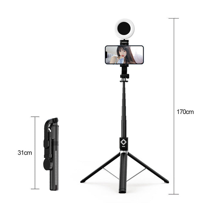 Selfie-Stick mit LED-Fülllicht | Karnz
