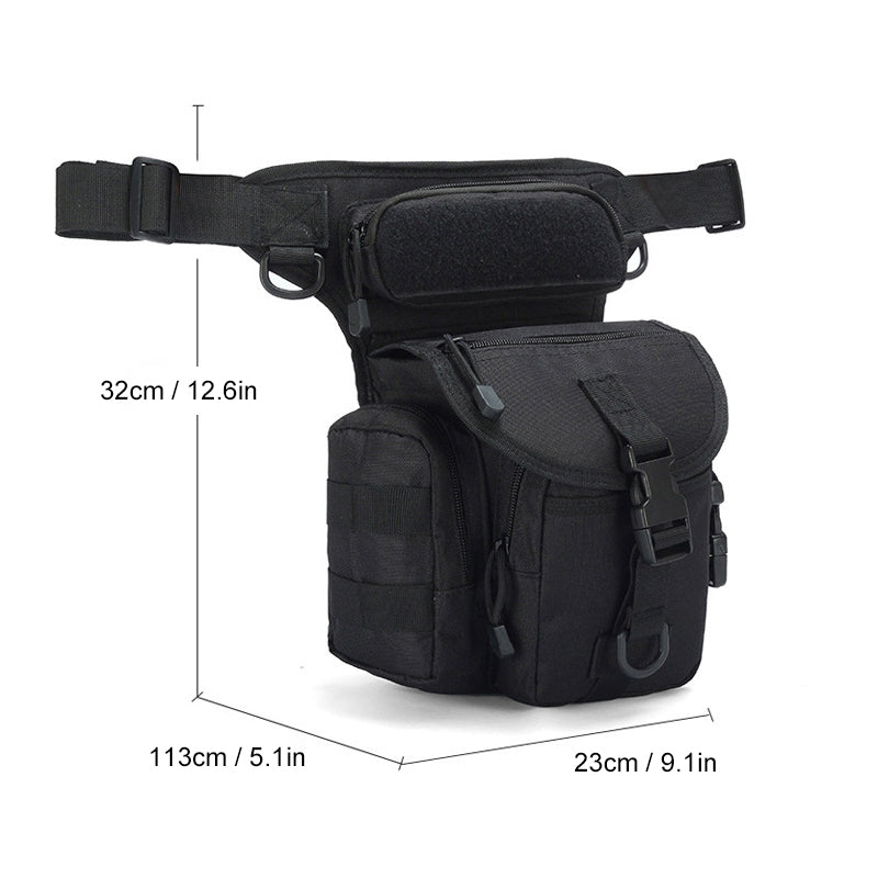 Wasserdichte taktische Hüfttasche aus Nylon für Herren, Beintasche, Reisetasche