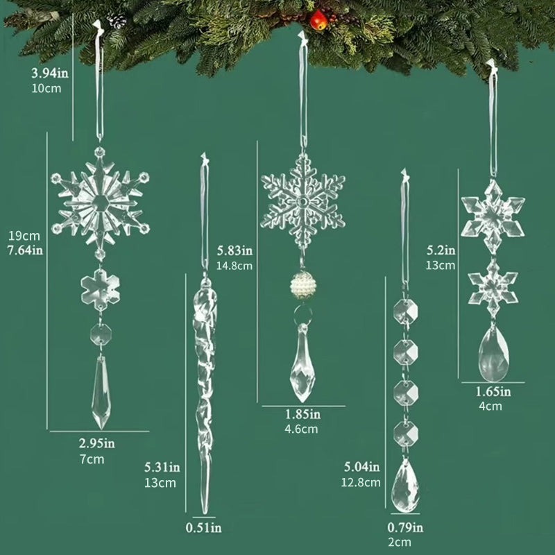 Kristall Weihnachtsschneeflockendekoration | Karnz