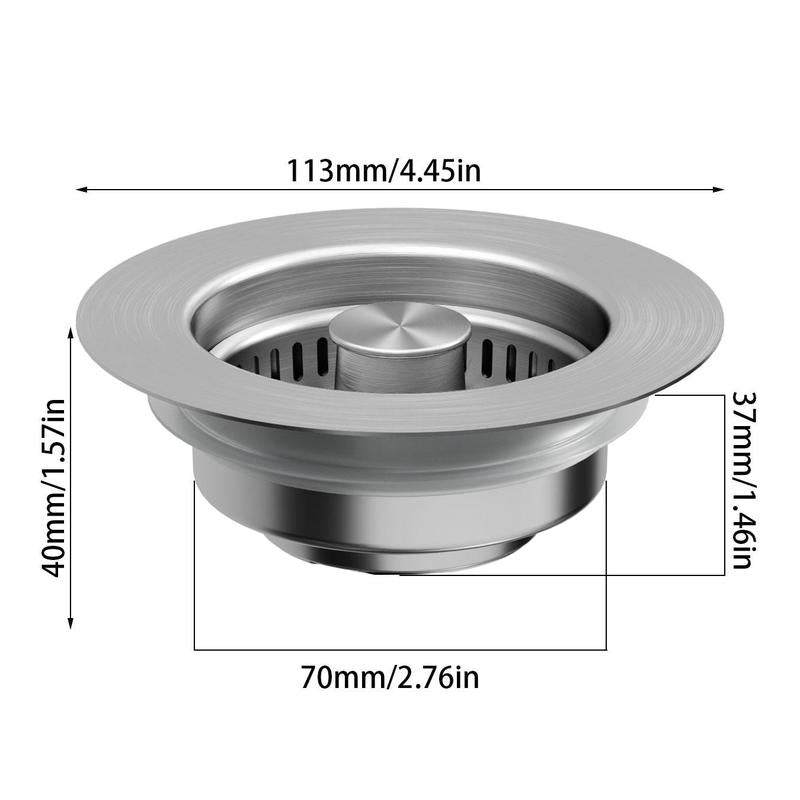 Upgrade 3-in-1 Küchenspüle Abfluss Sieb | Karnz