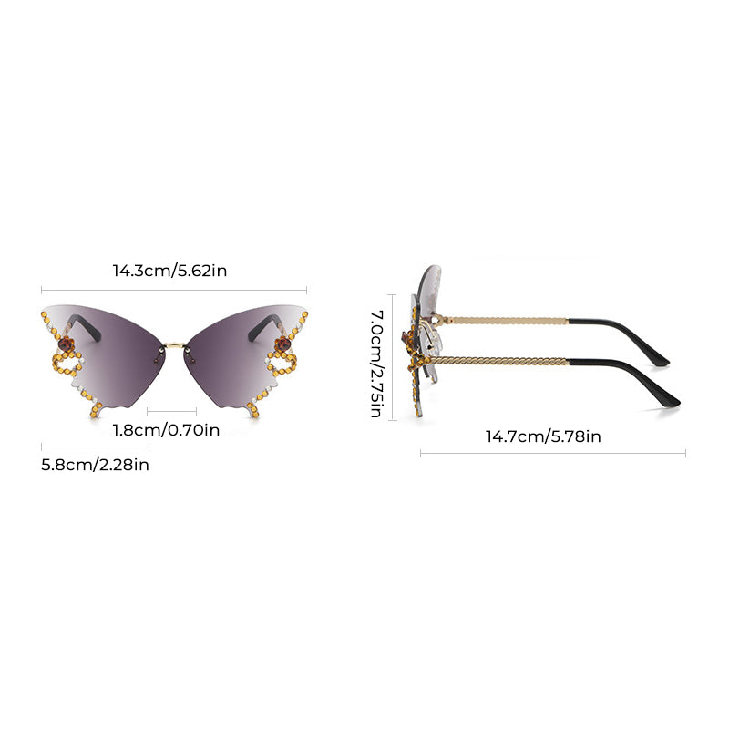 Schmetterlings-Sonnenbrille