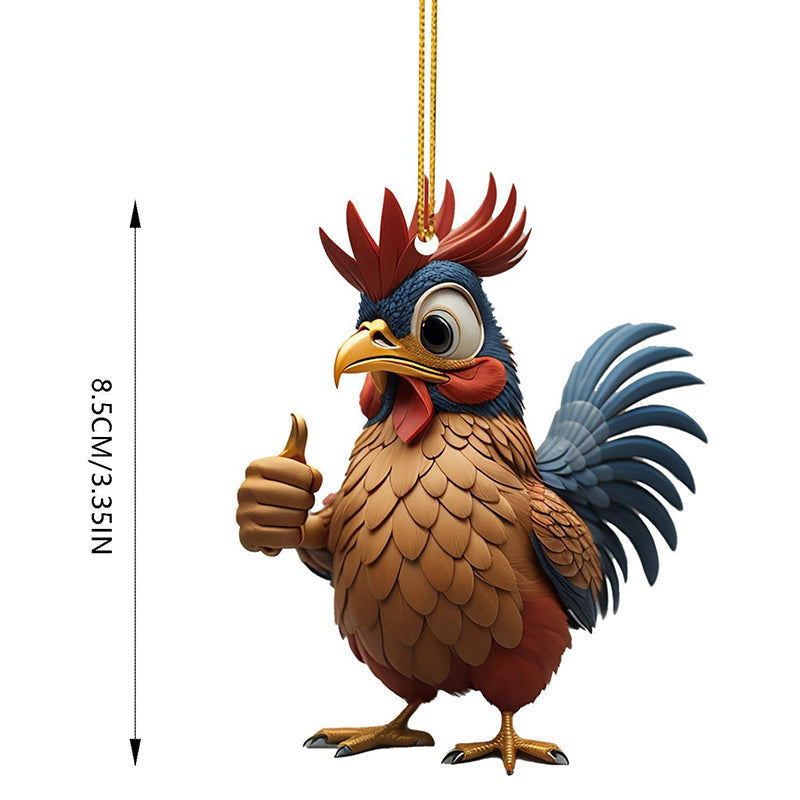 Cartoon-Hahn Dekorative Ornamente | Karnz