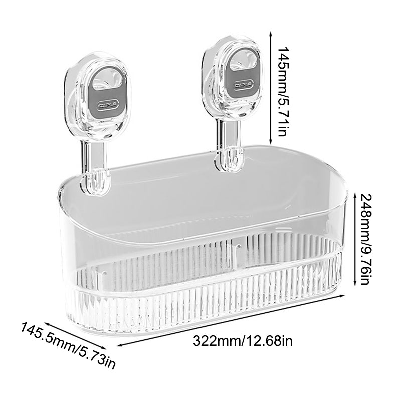 No-Drill Badezimmer Saugnapf Aufbewahrungsbox | Karnz