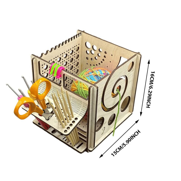 Holzschüssel All-in-One – Multifunktionales Strickwerkzeug | Karnz