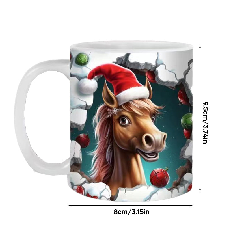 Weihnachts Tiermuster Tasse | Karnz
