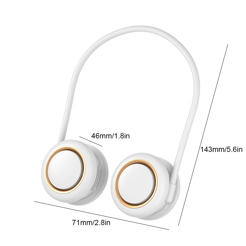 Faltbarer tragbarer USB-Mini-Nackenventilator