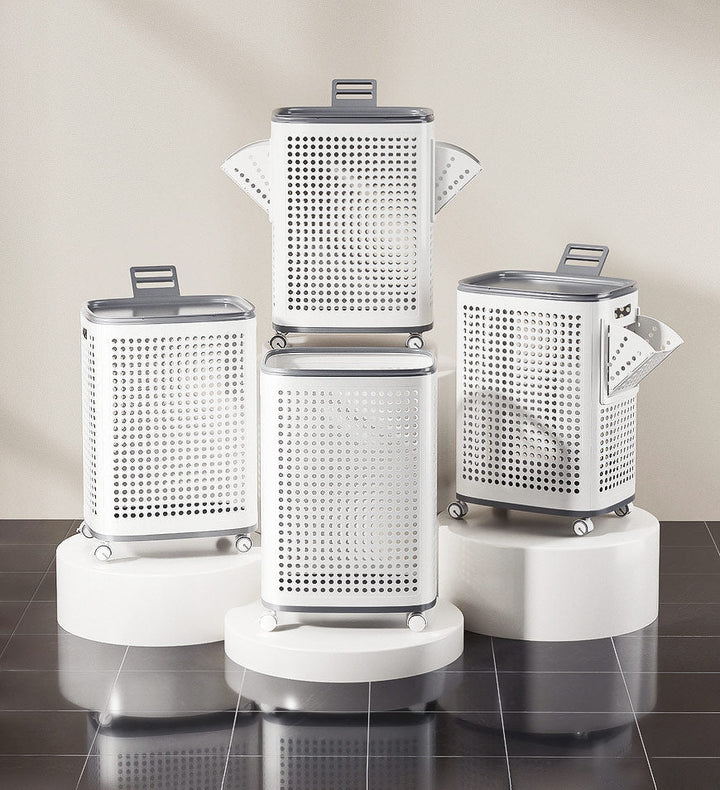 GlideEase Laundry Bin — Müheloses Wäschetragen ohne Rückenschmerz für ordentliche, frische Kleidung | Karnz