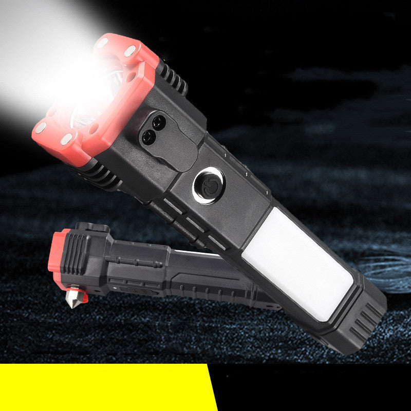 Multifunktionaler Autosicherheitshammer mit Notlicht und Powerbank | Karnz