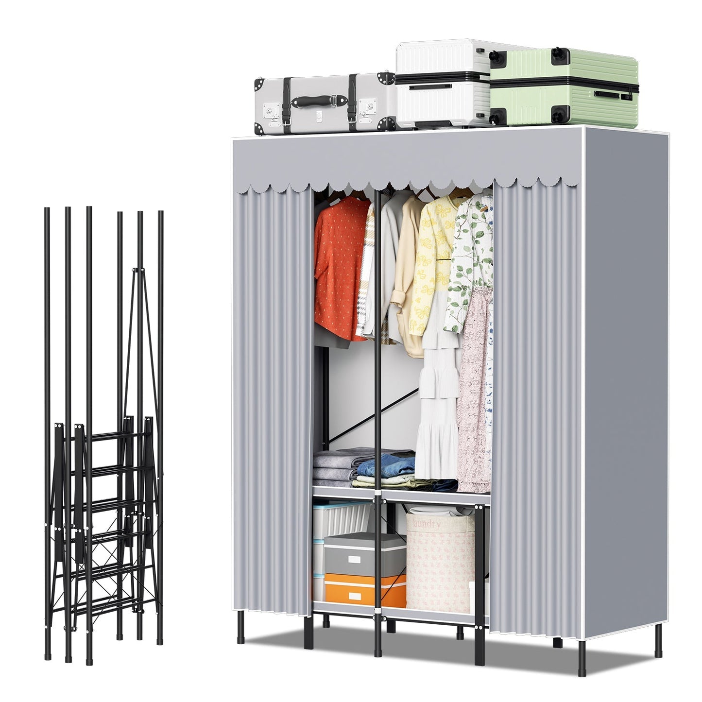 Klappbarer Kleiderschrank Schlafzimmerschrank | Karnz