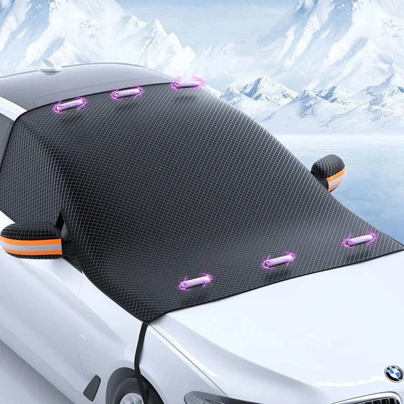 Magnetische Auto-Windschutzscheibe Schnee- und Sonnenschutz – Langlebig und Kompakt | Karnz