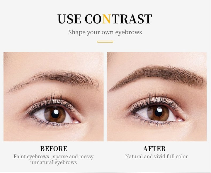 3D wasserfester Microblading-Augenbrauenstift mit 4 Gabelspitzen, Tattoo-Stift