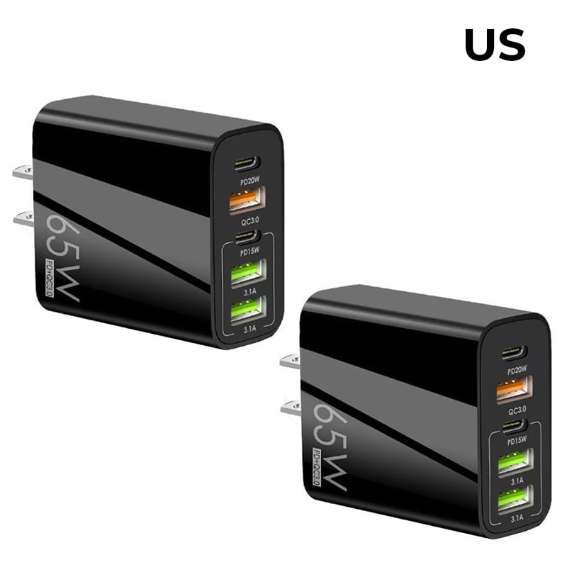 Mehrfach-Port-Adapter 65W Schnellladegerät - US-Standard