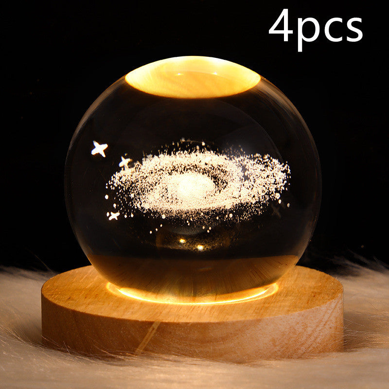 3D Galaxy Kristallkugel LED Nachtlicht | Karnz