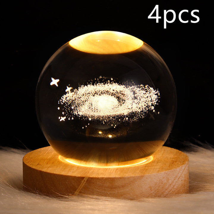 3D Galaxy Kristallkugel LED Nachtlicht | Karnz