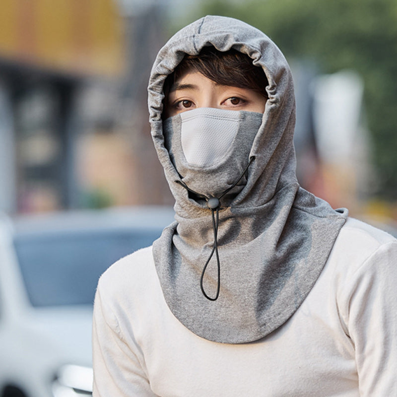 Hooded Face Mask mit Nackenwärmer zum Radfahren | Karnz