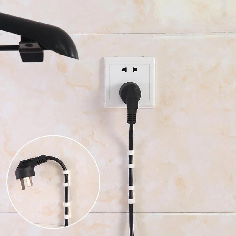 Selbstklebende Draht-/Kabelclips aus Kunststoff | Karnz