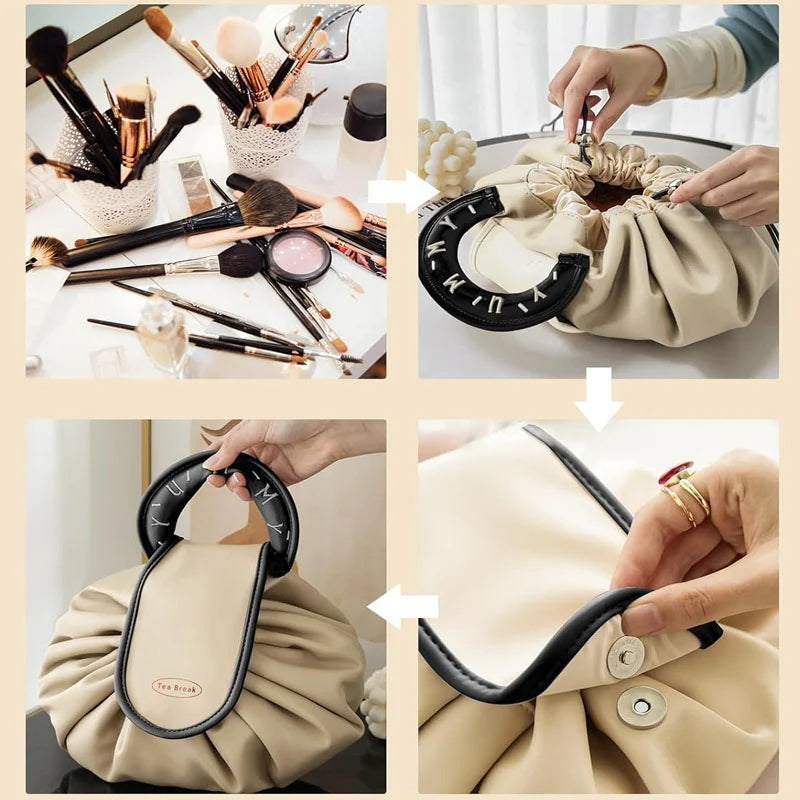Kordelzug-Handtasche für Make-up | Karnz
