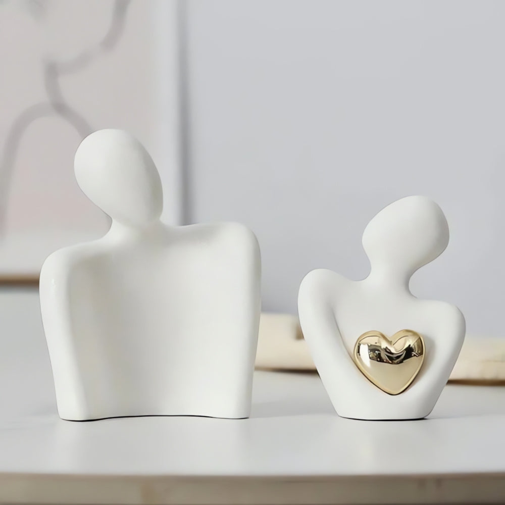 Umarmung Paar Herz Skulptur | Karnz