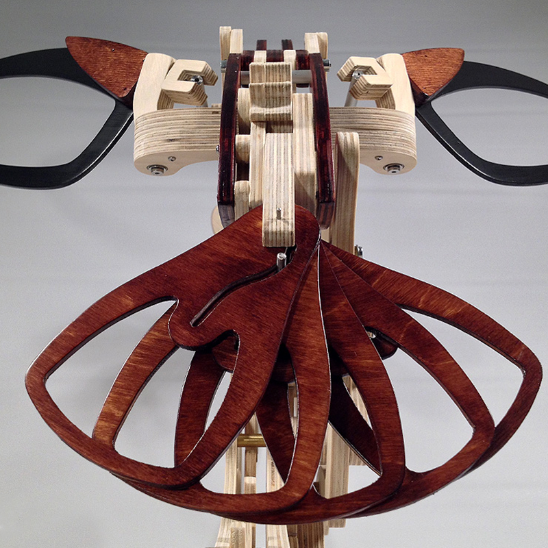 Holz künstliche Kolibri Skulptur Karnz