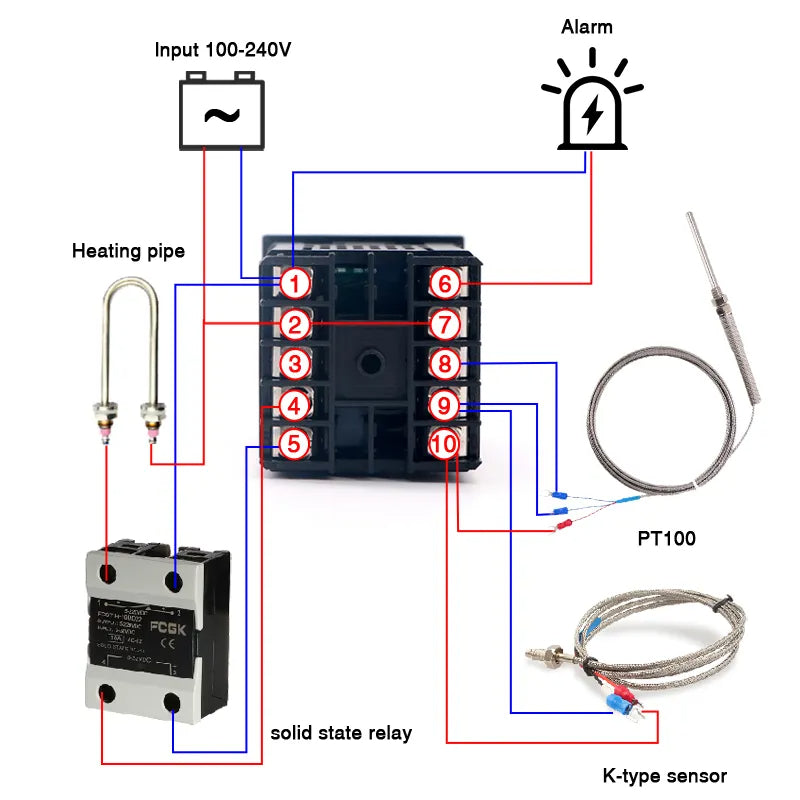 REX-C100 SSR-Ausgangsthermostat Digitaler Timer | Karnz