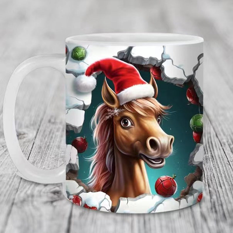 Weihnachts Tiermuster Tasse | Karnz