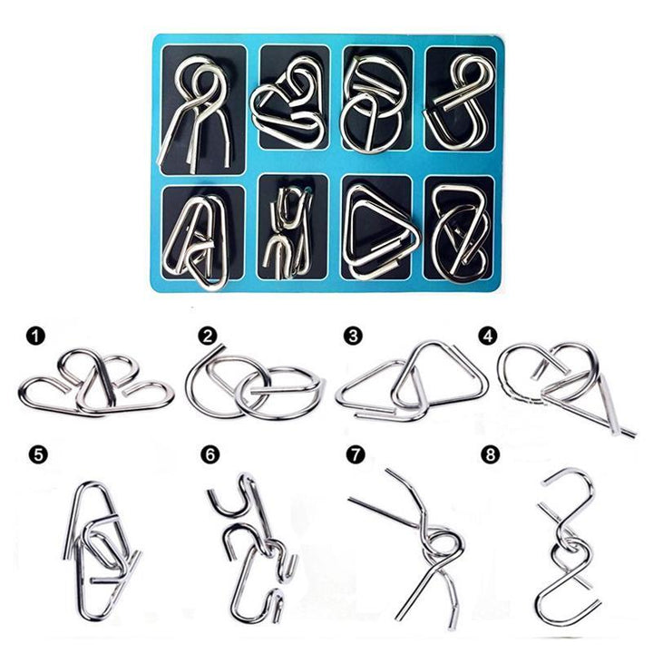 Metal Puzzle Toys Set (8 Teile) | Karnz