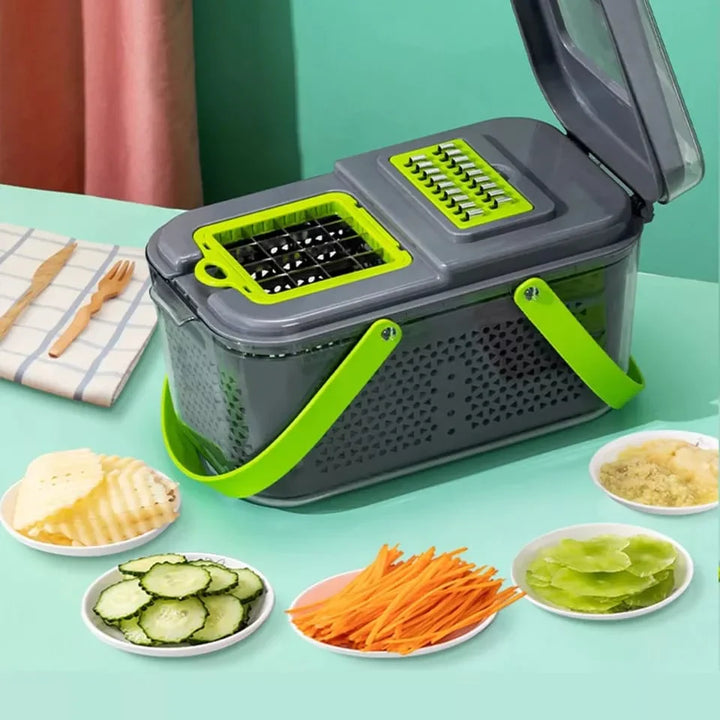 Gemüsehäcksler Siebkorb Cutter Schüssel