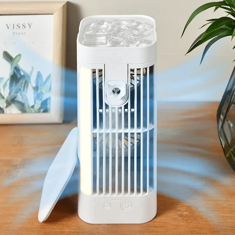 Mini tragbare Klimaanlage Tischventilator mit Sprühkühlung | Karnz